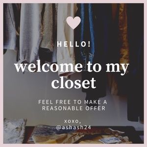 welcome to my closet!
